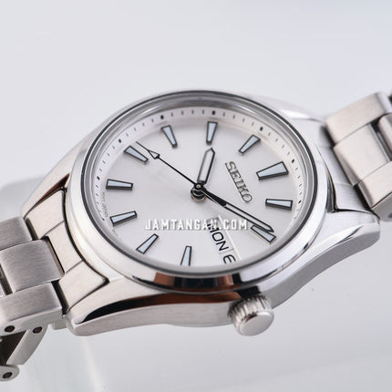 Seiko SUR349P1 Ladies Discover More Silver Dial Stainless Steel Strap