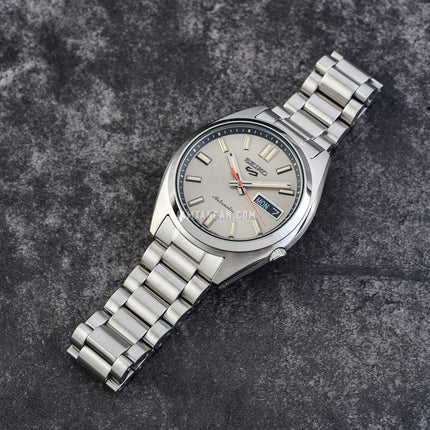 Seiko 5 Sports SRPK91K1 SNXS Series Men Champagne Dial Stainless Steel Strap
