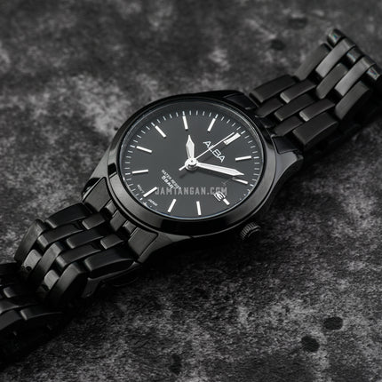 Alba Prestige AH7CE1X1 Ladies Black Dial Black Stainless Steel Strap