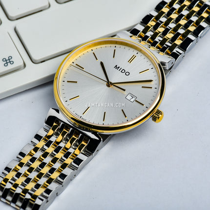 MIDO Dorada M033.410.22.031.00 Men Silver Dial Dual Tone Stainless Steel Strap