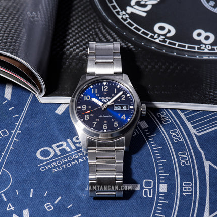 Seiko 5 Sports SRPG29K1 Field Sports Style Automatic Blue Dial Stainless Steel Strap
