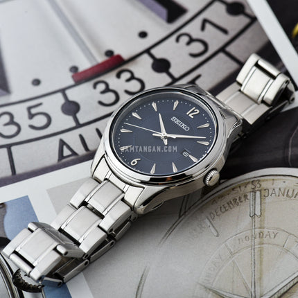 Seiko Classic SUR425P1 Discover More Blue Dial Stainless Steel Strap