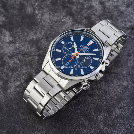 Alba Active AT3G55X1 Chronograph Men Dark Blue Dial Stainless Steel Strap