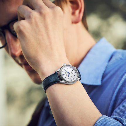 Seiko Presage HCC004J1 145th Anniversary Automatic Shironeri White Navy Leather Limited Edition