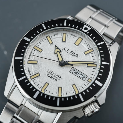 Alba Mechanical AL4721X1 Automatic Men Silver Dial Stainless Steel Strap