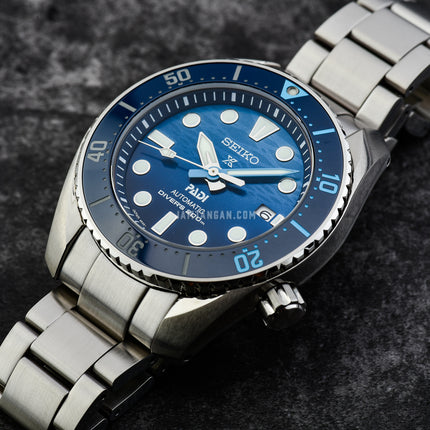 Seiko Prospex SPB375J1 King Sumo PADI Great Blue Dial Stainless Steel Strap Special Edition