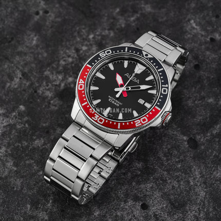 Alba AS9T99X1 Men Black Dial Stainless Steel Strap