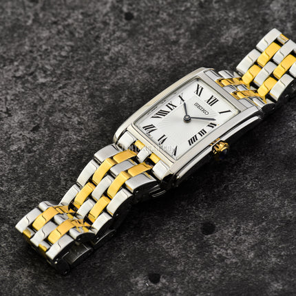 Seiko Ladies SWR087P1 White Dial Dual Tone Stainless Steel Strap