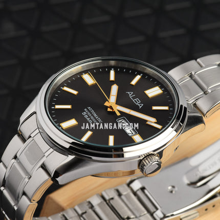 Alba Mechanical AL4149X1 Men Grey Dial Stainless Steel Strap