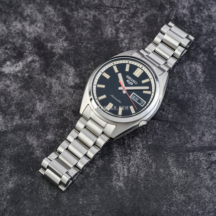 Seiko 5 Sports SRPK89K1 SNXS Series Men Black Dial Stainless Steel Strap
