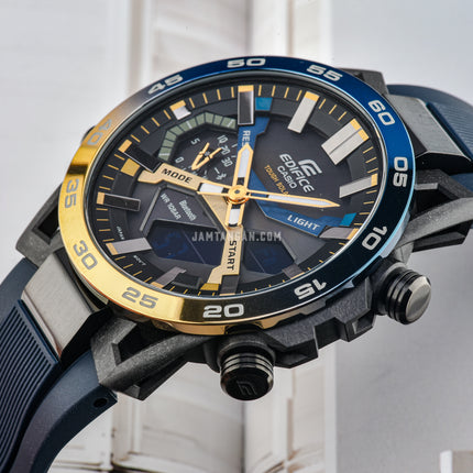 Casio Edifice ECB-2000NP-1ADF Nighttime Drive Series Digital Analog Dial Black Resin Band