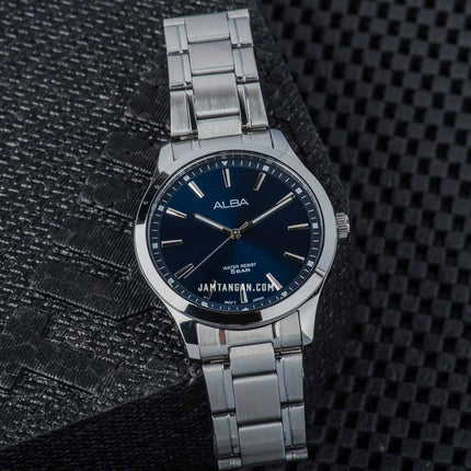 Alba Prestige ARX015X1 Men Dark Blue Dial Stainless Steel Strap