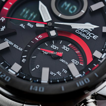 Casio Edifice ECB-900DB-1ADR Men Digital Analog Dial Stainless Steel Band