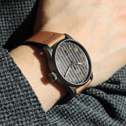 MIDO Multifort M032.607.36.050.99 Automatic Black Dial Tan Leather Strap