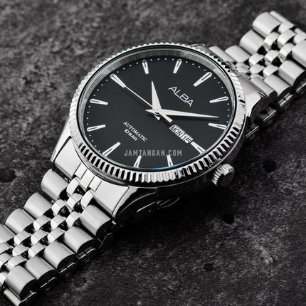 Alba Mechanical AL4239X1 Automatic Man Black Dial Stainless Steel Strap