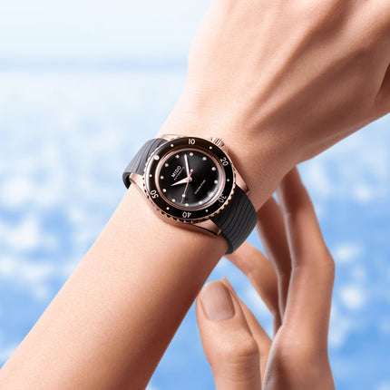 MIDO Ocean Star M026.207.37.056.00 Automatic Black Dial Black Rubber Strap