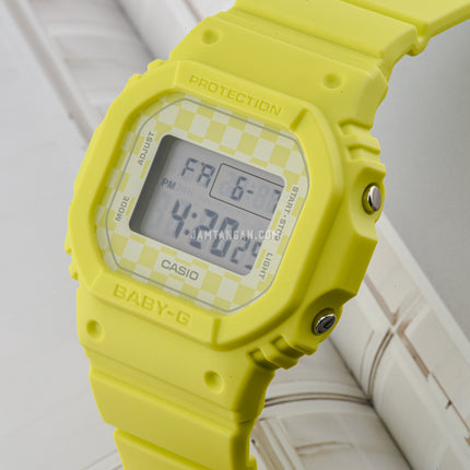 Casio Baby-G BGD-565GS-9DR Street Skate Culture Ladies Digital Dial Yellow Resin Band