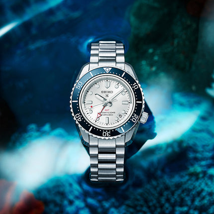Seiko Prospex SPB519J1 1968 Heritage Diver’s GMT 60th Anniversary Silvery White Dial St Steel Strap