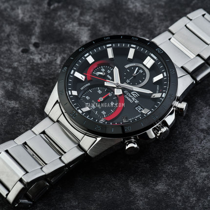 Casio Edifice EFR-571DB-1A1VUDF Chronograph Black Dial Stainless Steel Band