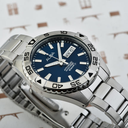 Alba Mechanical AL4393X1 Men Blue Dial Stainless Steel Strap