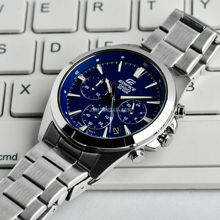 Casio Edifice EFV-630D-2AVUDF Chronograph Blue Dial Stainless Steel Band
