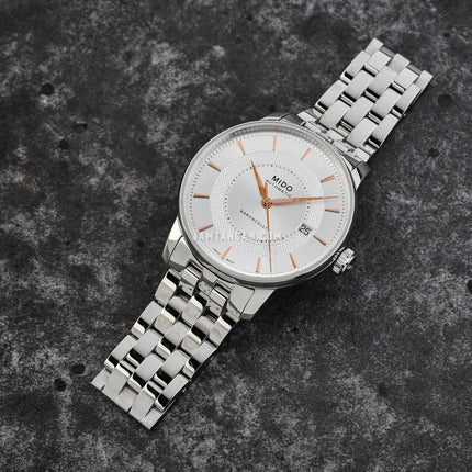 MIDO Baroncelli M037.407.11.031.01 Signature Automatic Silver Dial Stainless Steel Strap