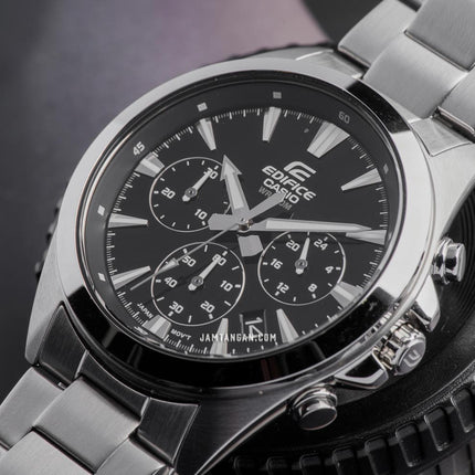 Casio Edifice EFV-630D-1AVUDF Chronograph Black Dial Stainless Steel Band