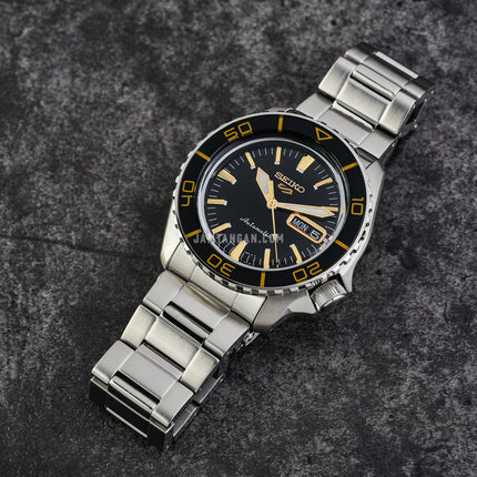 Seiko 5 Sports SRPK99K1 SKX SNZH5 Blacktone Redux Men Stainless Steel Strap