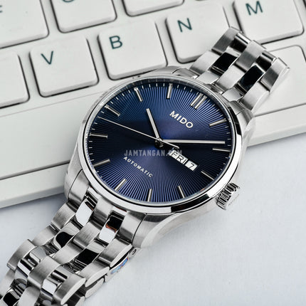 MIDO Belluna II M024.630.11.041.00 Automatic Blue Dial Stainless Steel Strap
