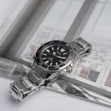 Seiko Prospex SRPF03K1 Samurai Automatic Black Dial Stainless Steel Strap