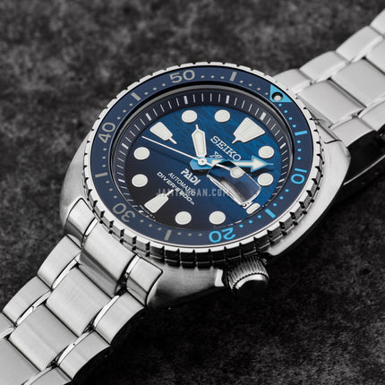 Seiko Prospex SRPK01K1 King Turtle PADI Great Blue Dial Stainless Steel Strap Special Edition