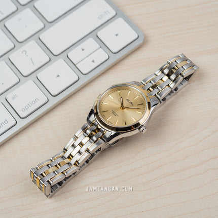 Alba ARX134X1_ARX114X1 Couple Gold Dial Dual Tone Stainless Steel Strap