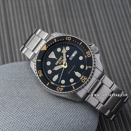 Seiko 5 Sports SRPD57K1 5KX SKX Sports Style Automatic Black Dial Stainless Steel Strap