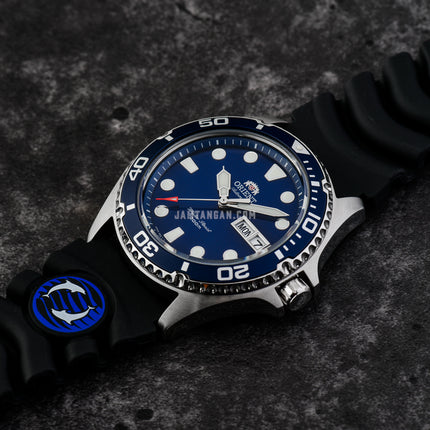 Orient Sports TAA02008D Ray II Automatic Blue Dial Black Rubber Strap