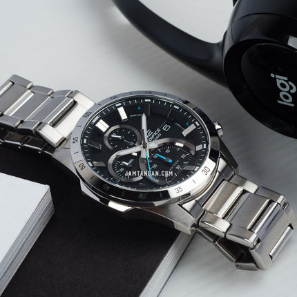 Casio Edifice EFR-571D-1AVUDF Chronograph Black Dial Stainless Steel Strap