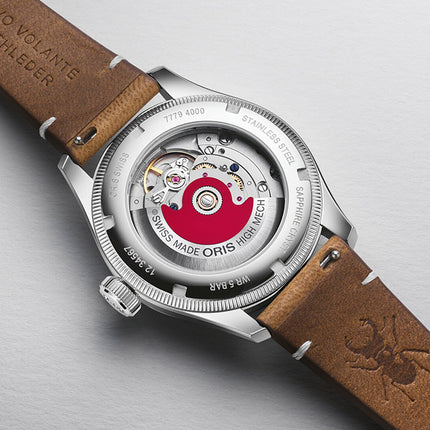 Oris Big Crown 01-754-7779-4067-SET Cervo Volante Green Dial Brown Leather Strap
