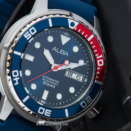Alba Mechanical AL4251X1 Automatic Man Blue Dial Blue Army Strap