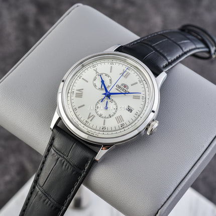 Orient Classic RA-AK0701S Men Automatic White Dial Black Leather Strap