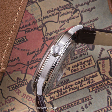 Orient Classic RA-AP0002S Bambino Small Seconds Automatic White Dial Brown Leather Strap