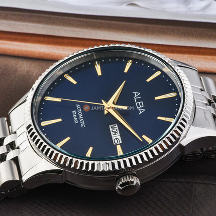 Alba Mechanical AL4237X1 Automatic Man Blue Dial Stainless Steel Strap