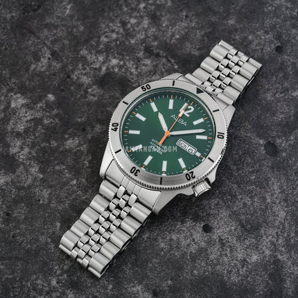 Alba Mechanical AL4647X1 Automatic Men Green Dial Stainless Steel Strap