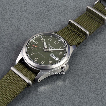 Seiko 5 Sports SRPG33K1 Automatic Field Green Dial Green Nylon Strap