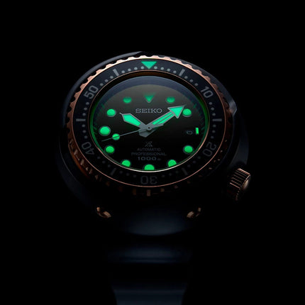 Seiko Prospex SLA042J1 Emperor Tuna 1975 Diver Reinterpretation Black Dial Black Rubber Strap