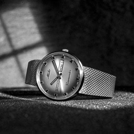 MIDO Commander M8429.4.27.11 Shade Automatic Silver Dial Mesh Strap