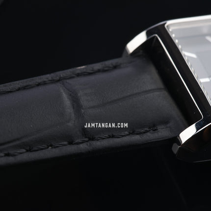 Alba Fashion AH7DH5X1 Ladies Black Dial Black Leather Strap