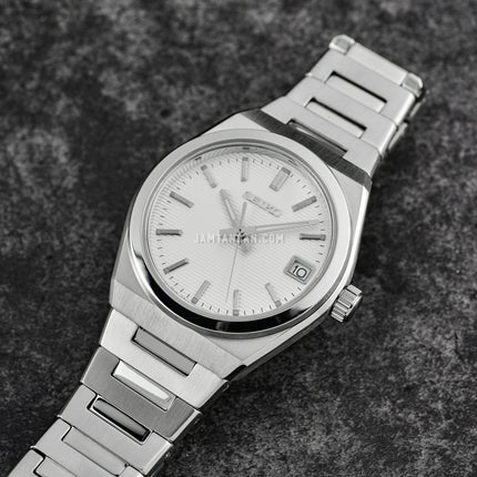 Seiko Ladies SUR573P1 Discover More Silver Dial Stainless Steel Strap
