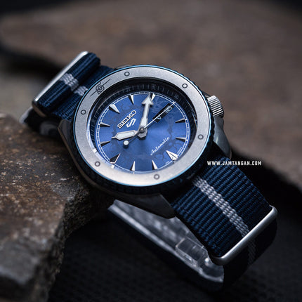 Seiko 5 Sports SRPF69K1 Naruto & Boruto Sasuke Uchiha Model Dual Tone Nylon Strap Limited Edition