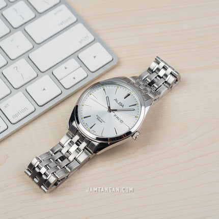 Alba AN8073X1_AJ6177X1 Couple Silver Dial Stainless Steel Strap