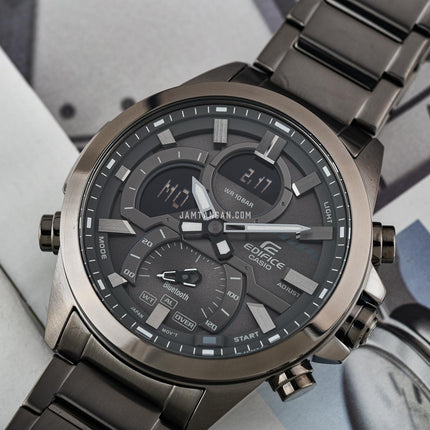Casio Edifice ECB-30DC-1BDF Smartphone Link Model Digital Analog Dial Stainless Steel Band