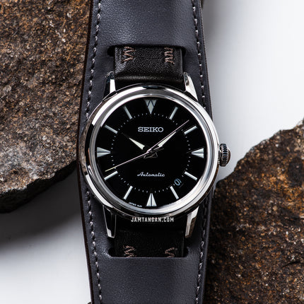 Seiko Prospex SJE085J1 The 1959 Alpinist Re-Creation Black Dial Brown Leather Strap Limited Edition